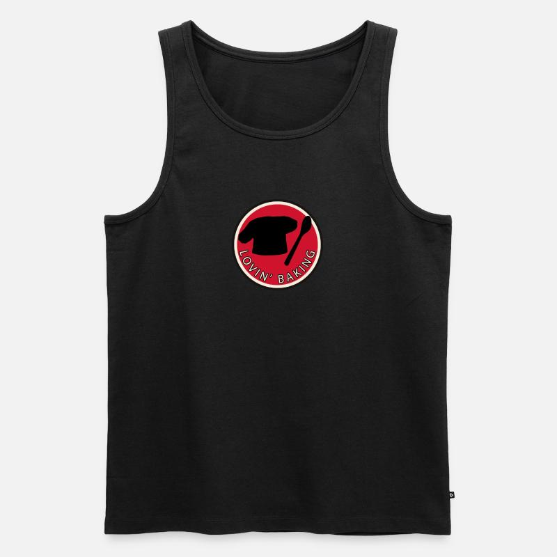 Cupcake Baking - Männer Premium Bio Tank Top - Schwarz