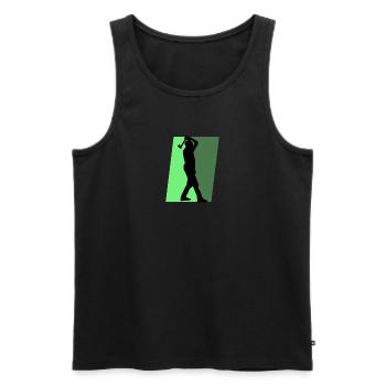 Axtwerfen Axt Sportart - Männer Premium Bio Tank Top - Schwarz - Vorne - Michal (187cm)