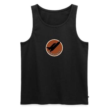 Aviator Pilot Pilot - Men's Premium Organic Tank Top - black - Front - AI Model Male 178 light (178cm)