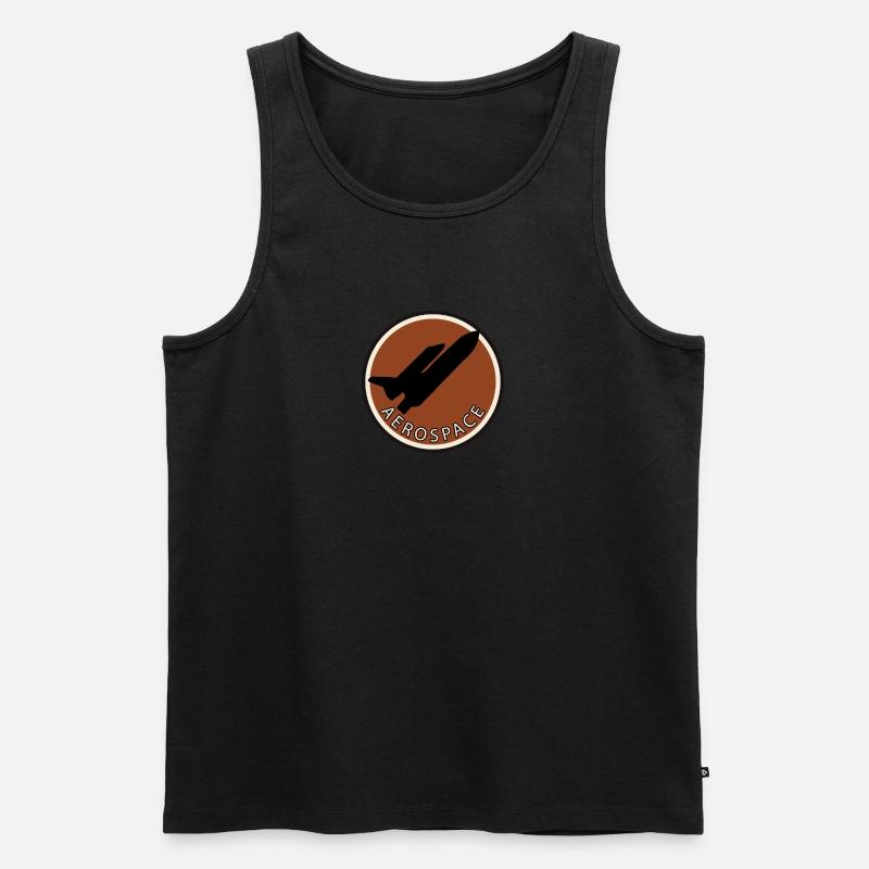 Flieger Pilot Pilot - Männer Premium Bio Tank Top - Schwarz