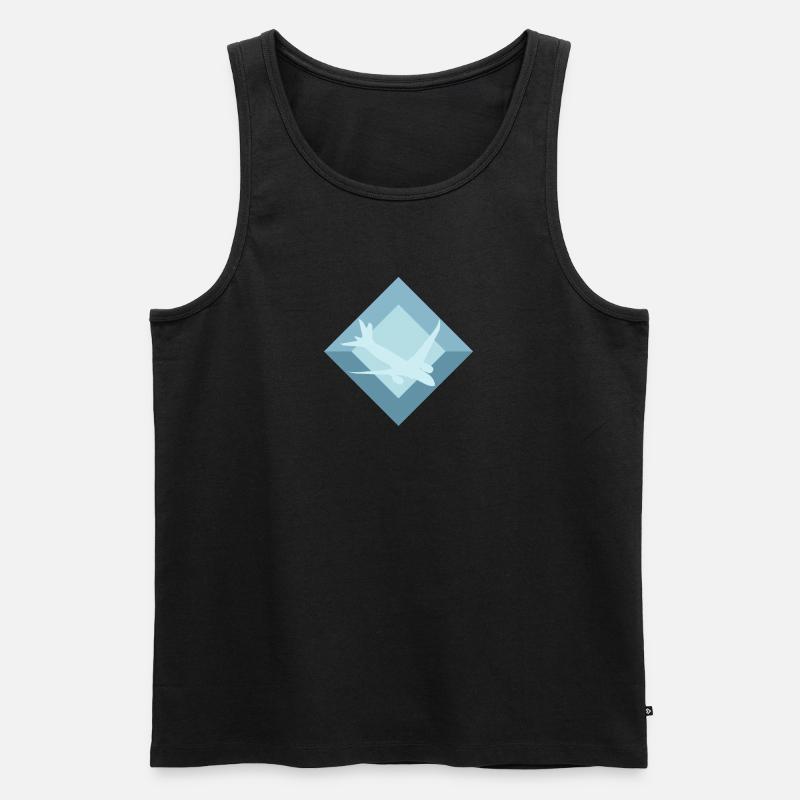 Aerospace Luftfahrt Luftfahrt - Männer Premium Bio Tank Top - Schwarz