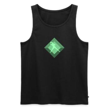 Dodgeball Équipe Sports de balle - Débardeur bio Premium Homme - noir - Devant - Michal (187cm)