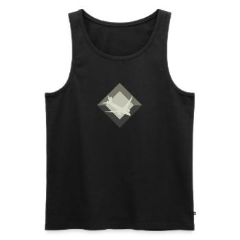 Aerospace Flying Airplane - Men's Premium Organic Tank Top - black - Front - Michal (187cm)