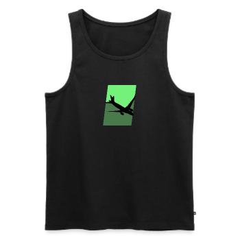 Aerospace Flieger Aerospace Engineering - Männer Premium Bio Tank Top - Schwarz - Vorne - AI Model Male 178 light (178cm)