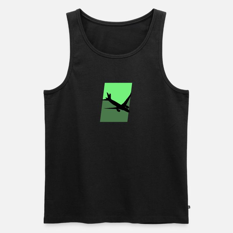Aerospace Flieger Aerospace Engineering - Männer Premium Bio Tank Top - Schwarz