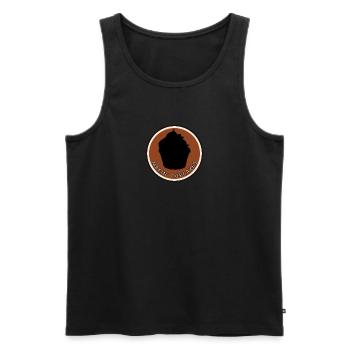 Baker Muffin - Débardeur bio Premium Homme - noir - Devant - Michal (187cm)