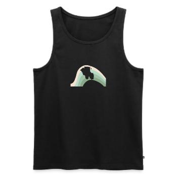 Farm Harvest - Men's Premium Organic Tank Top - black - Front - AI Model Male 178 light (178cm)