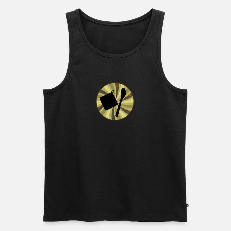 Baking Cupcake Backwaren - Männer Premium Bio Tank Top - Schwarz