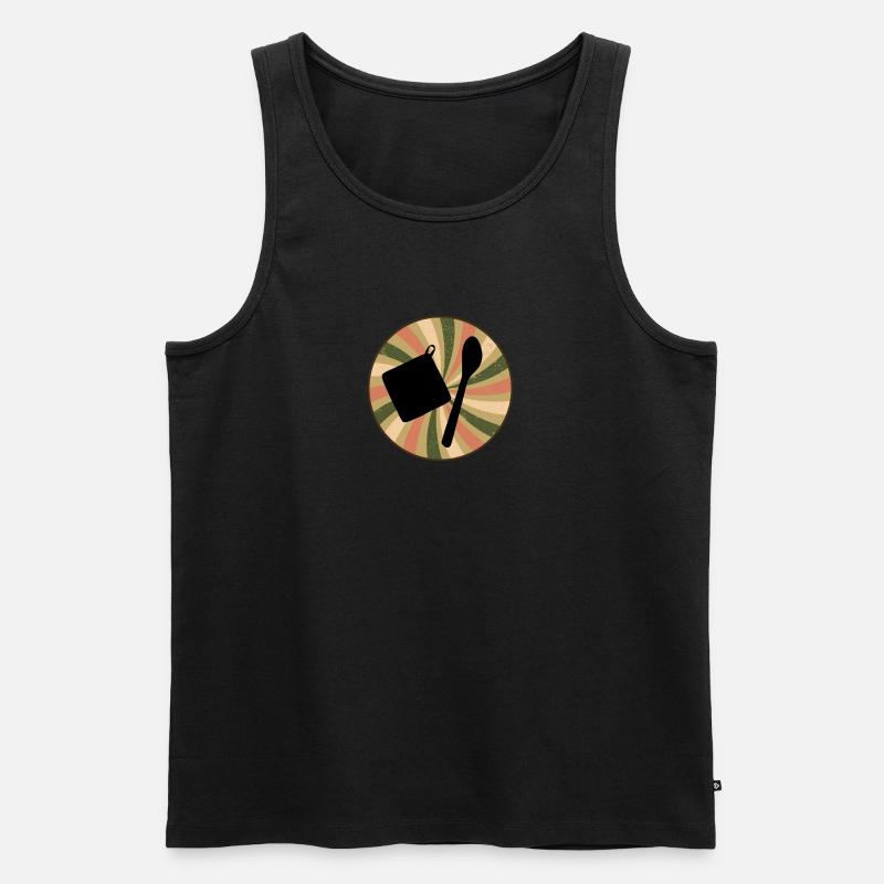 Backwaren Baking Backwaren - Männer Premium Bio Tank Top - Schwarz