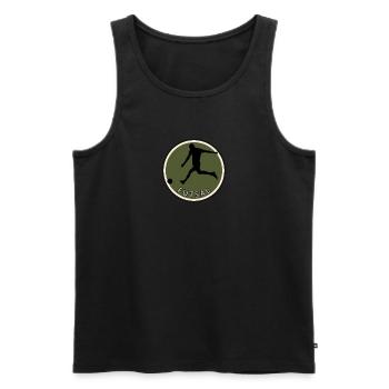 Équipe de futsal Joueur de futsal - Débardeur bio Premium Homme - noir - Devant - AI Model Male 178 light (178cm)