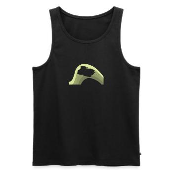 Agriculteur agricole - Débardeur bio Premium Homme - noir - Devant - Michal (187cm)