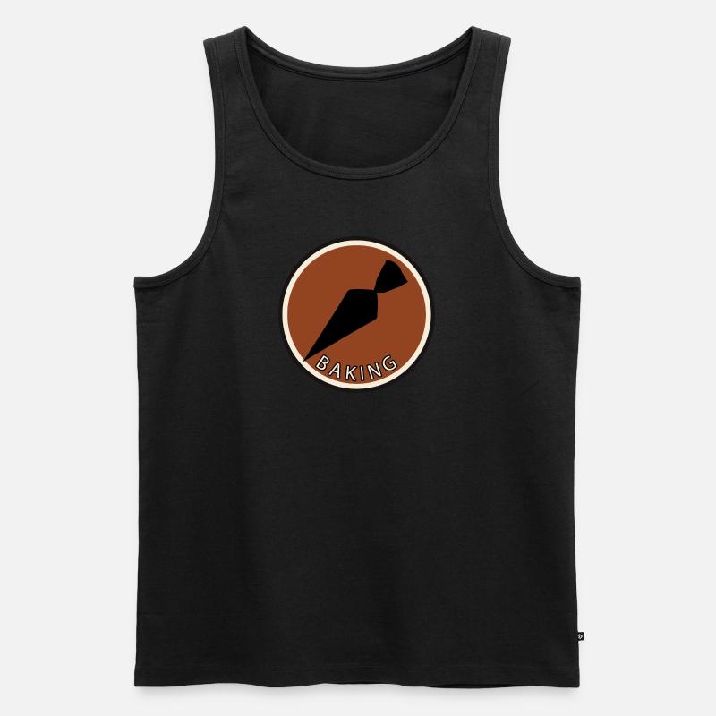 Backwaren Kuchen Backwaren - Männer Premium Bio Tank Top - Schwarz