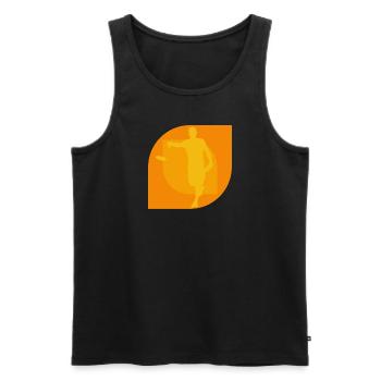 Discgolf Frisbee Spieler - Männer Premium Bio Tank Top - Schwarz - Vorne - Michal (187cm)