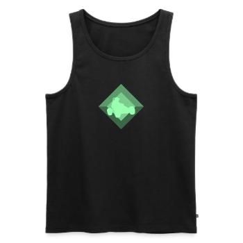 Autocross Flitzer Auto - Männer Premium Bio Tank Top - Schwarz - Vorne - AI Model Male 178 light (178cm)