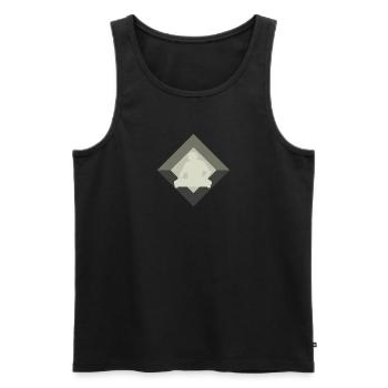 DJ Discjockey - Männer Premium Bio Tank Top - Schwarz - Vorne - AI Model Male 178 light (178cm)