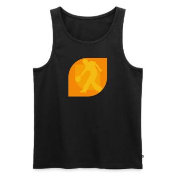 Bowling Bowler - Men's Premium Organic Tank Top - black - Front - Michal (187cm)