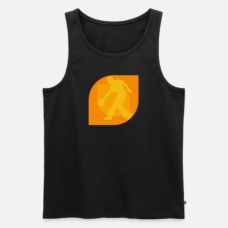 Bowling Bowler - Männer Premium Bio Tank Top - Schwarz