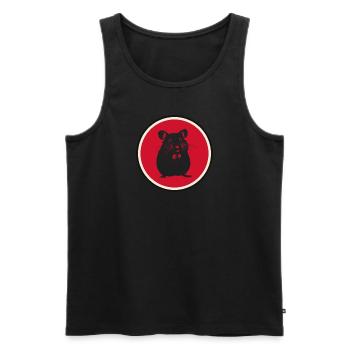 Rodent Mouse - Men's Premium Organic Tank Top - black - Front - Michal (187cm)