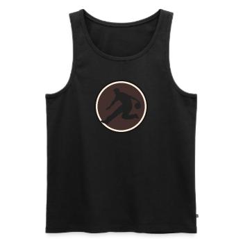Bowling Pin - Männer Premium Bio Tank Top - Schwarz - Vorne - AI Model Male 178 light (178cm)