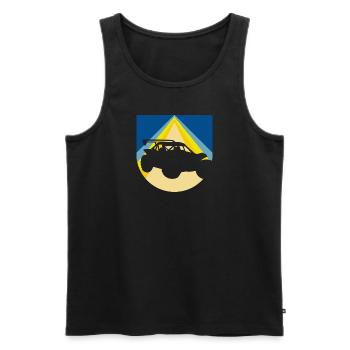Auto Sportauto Rennauto - Männer Premium Bio Tank Top - Schwarz - Vorne - AI Model Male 178 light (178cm)