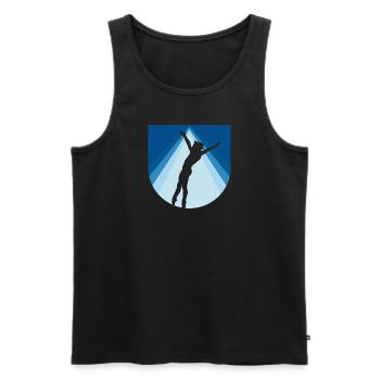 Gymnastiktraining Turner Handstand - Männer Premium Bio Tank Top - Schwarz - Vorne - Michal (187cm)