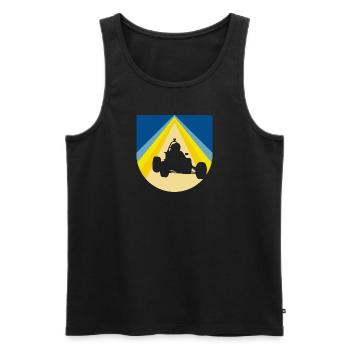 Auto Motorsport - Männer Premium Bio Tank Top - Schwarz - Vorne - AI Model Male 178 light (178cm)