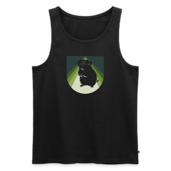 Nagetier Meerschweinchen - Männer Premium Bio Tank Top - Schwarz - Vorne - Michal (187cm)