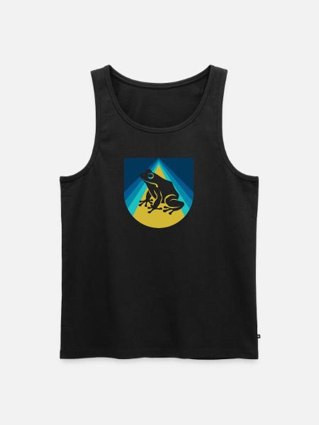 Frosch Lurch Molch - Männer Premium Bio Tank Top - Schwarz