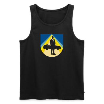 Autoverkaeufer Autofahrer - Männer Premium Bio Tank Top - Schwarz - Vorne - Michal (187cm)