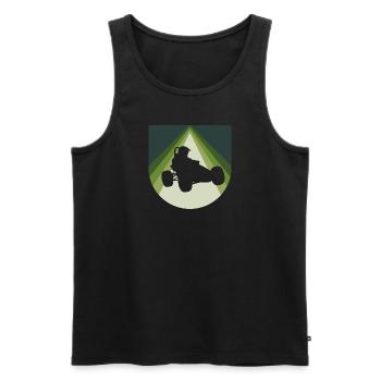 Autocross Racing Motorsport - Men's Premium Organic Tank Top - black - Front - Michal (187cm)