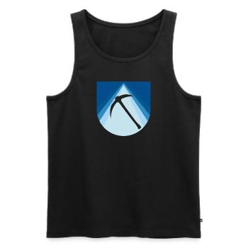 Mine Bergbau - Männer Premium Bio Tank Top - Schwarz - Vorne - AI Model Male 178 light (178cm)