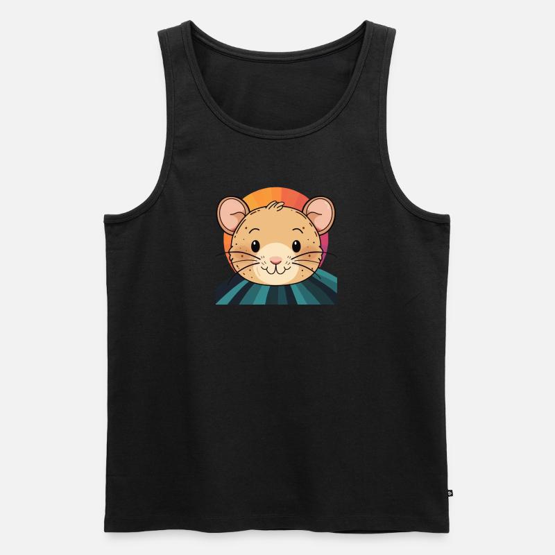 Mäuse Mäuschen - Männer Premium Bio Tank Top - Schwarz