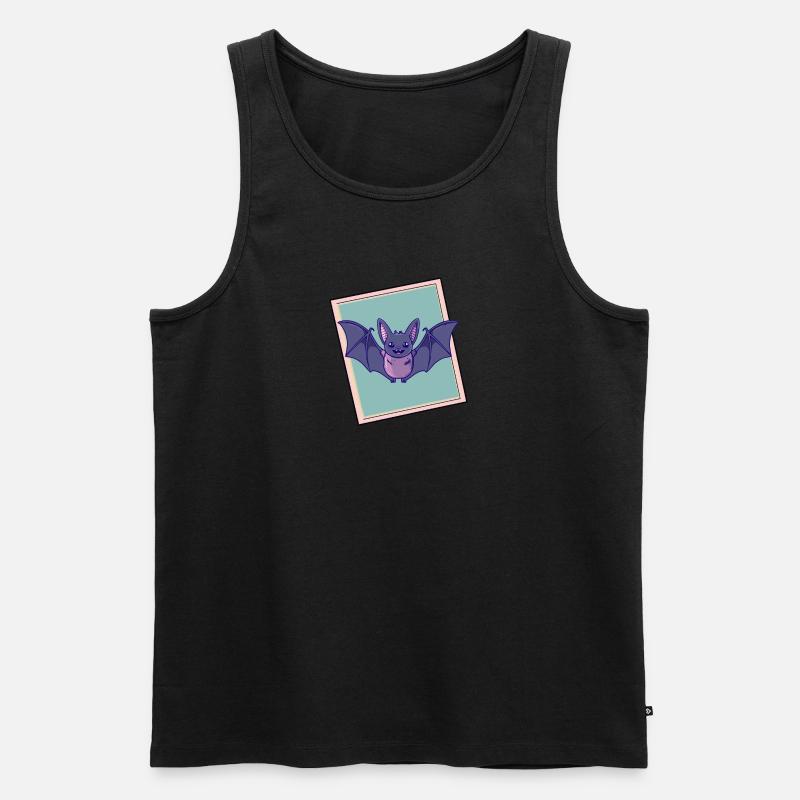 Fledermaus Fledermäuse - Männer Premium Bio Tank Top - Schwarz