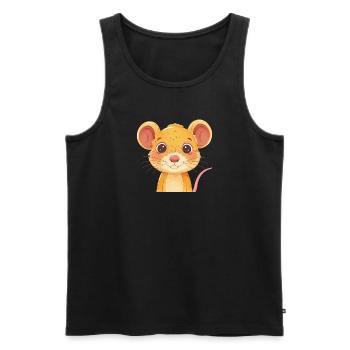 Mice Mouse Rodent - Men's Premium Organic Tank Top - black - Front - AI Model Male 178 light (178cm)