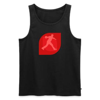 Bowling Bowling Ball Bowling Cones - Men's Premium Organic Tank Top - black - Front - AI Model Male 178 light (178cm)