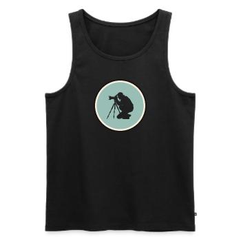 Fotografie Fotografieren Digitalkamera - Männer Premium Bio Tank Top - Schwarz - Vorne - Michal (187cm)