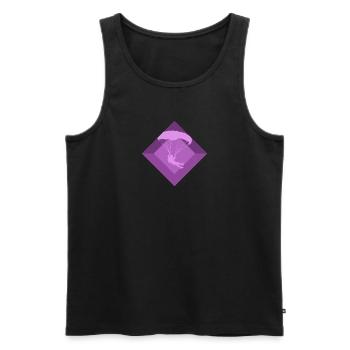 Parachuting Paragliding Parachuting - Men's Premium Organic Tank Top - black - Front - AI Model Male 178 light (178cm)