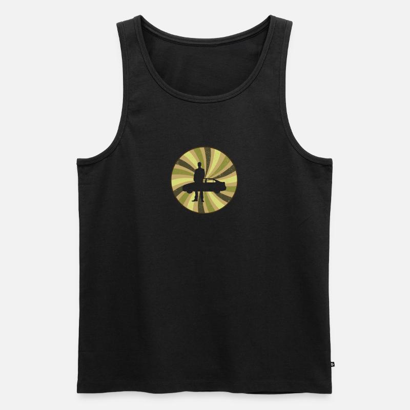 Autoverkaeufer Auto Turbo - Männer Premium Bio Tank Top - Schwarz