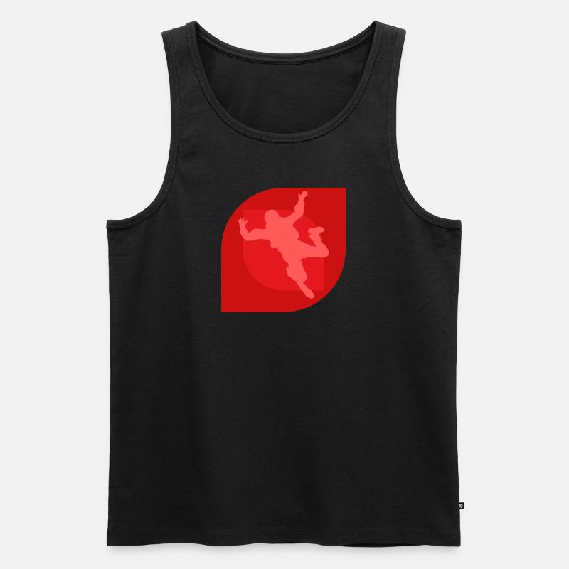 Skydiving Luft - Männer Premium Bio Tank Top - Schwarz