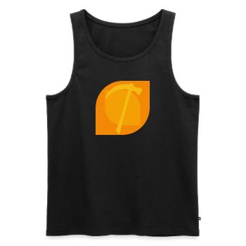 Bergbau Mine - Männer Premium Bio Tank Top - Schwarz - Vorne - AI Model Male 178 light (178cm)
