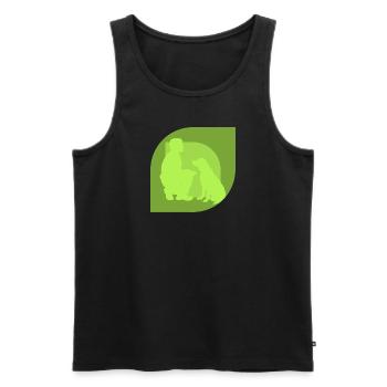 Dog Trainer Dog School Dog Training - Men's Premium Organic Tank Top - black - Front - AI Model Male 178 light (178cm)