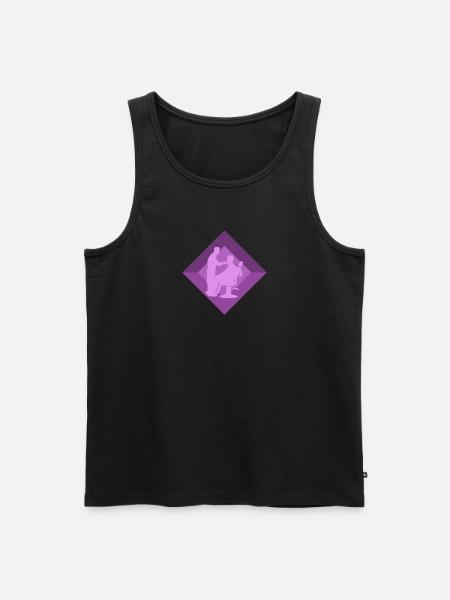 Frosch Lurch - Männer Premium Bio Tank Top - Schwarz