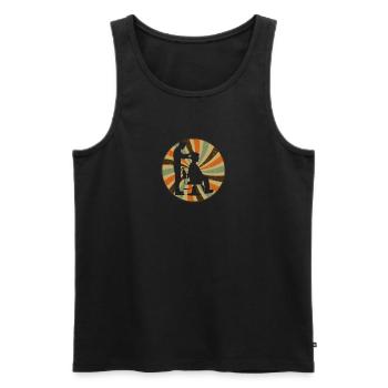 Friseur Frisör Coiffeur - Männer Premium Bio Tank Top - Schwarz - Vorne - AI Model Male 178 light (178cm)