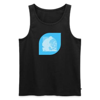 Gartenarbeit Blume Gärtner - Männer Premium Bio Tank Top - Schwarz - Vorne - Michal (187cm)