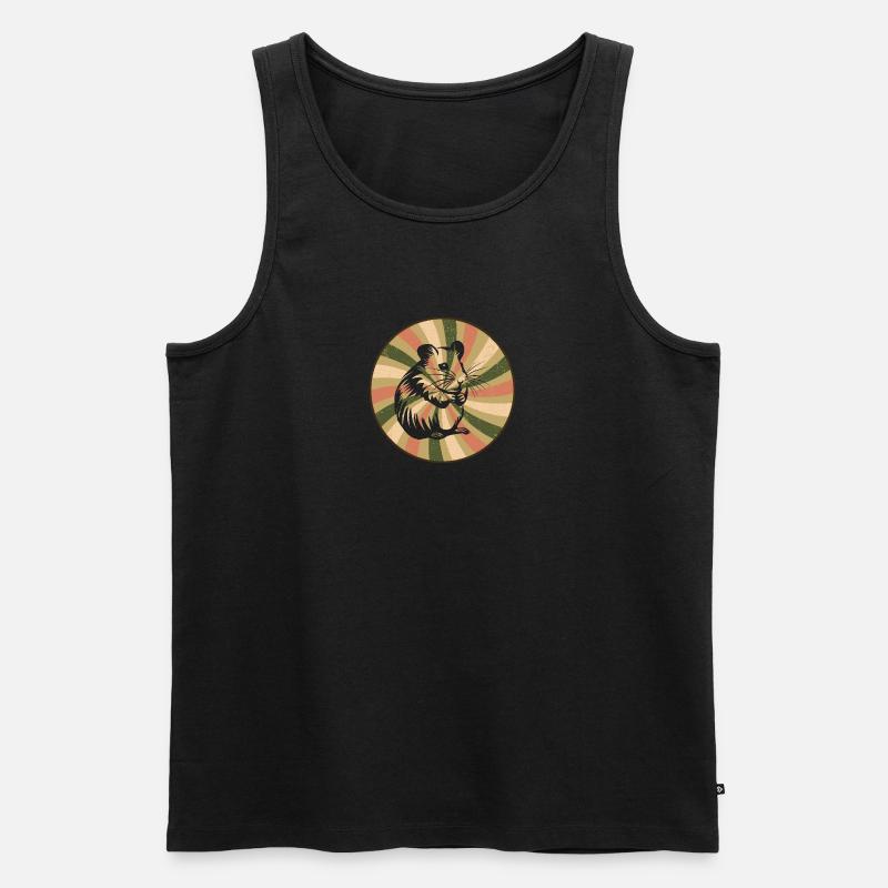 Hamster Haustier Tierchen - Männer Premium Bio Tank Top - Schwarz