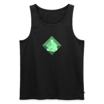 Chef -starred chef Cooking - Men's Premium Organic Tank Top - black - Front - AI Model Male 178 light (178cm)