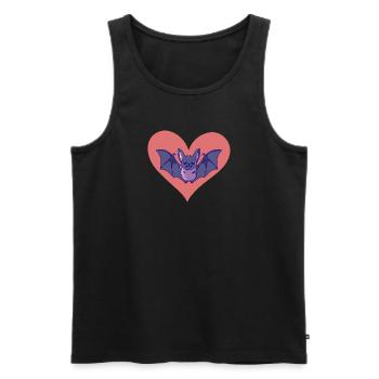 Bat Animal Lover - Men's Premium Organic Tank Top - black - Front - AI Model Male 178 light (178cm)