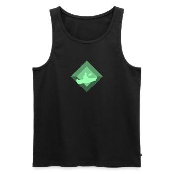 Kajakfahren Paddeln - Männer Premium Bio Tank Top - Schwarz - Vorne - Michal (187cm)