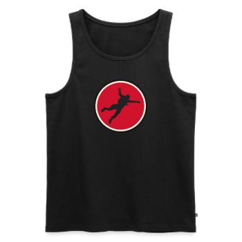 Skydiving Luft Flugsport - Männer Premium Bio Tank Top - Schwarz - Vorne - AI Model Male 178 light (178cm)