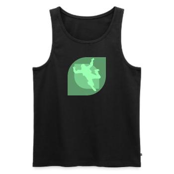 Skydiving Luft Parachuting - Männer Premium Bio Tank Top - Schwarz - Vorne - AI Model Male 178 light (178cm)